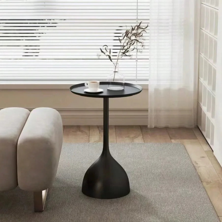 Valessia - Scandinavian Round Metal Side Table 1