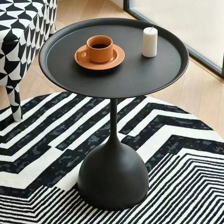Valessia - Scandinavian Round Metal Side Table 2