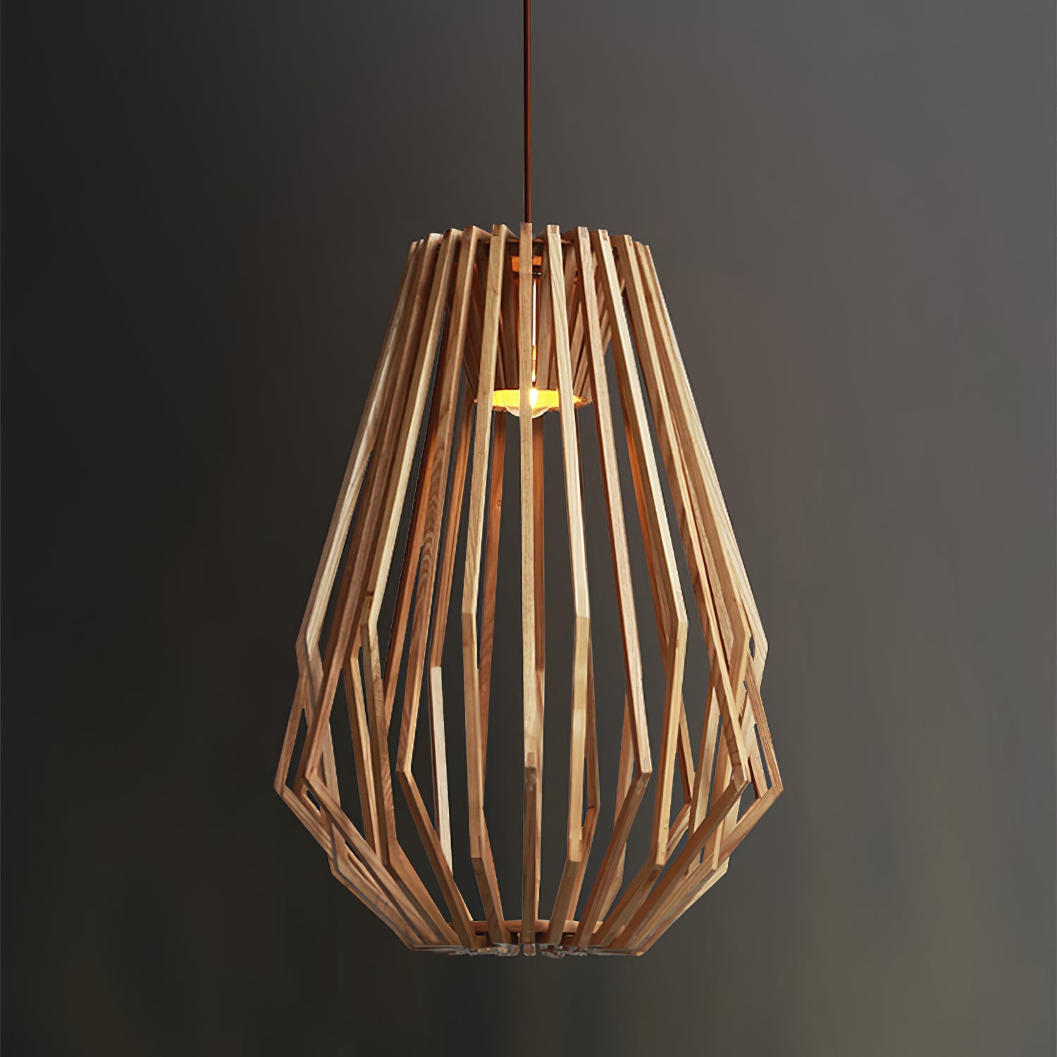 Wood Cage Pendant Lamp 8