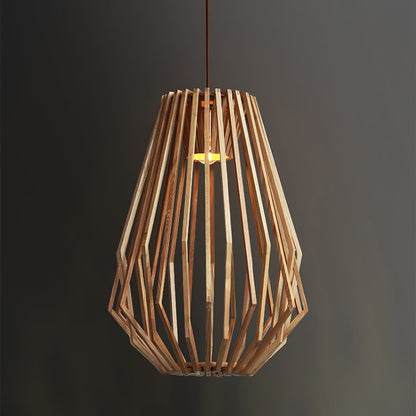 Wood Cage Pendant Lamp 8