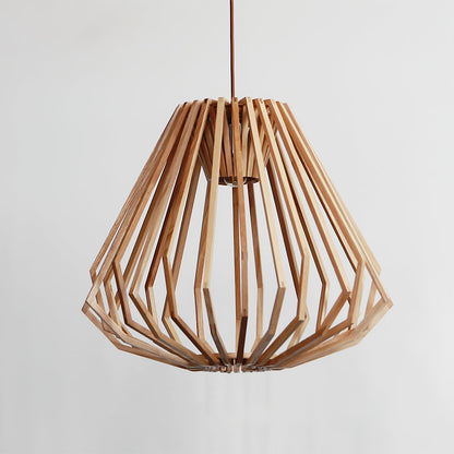 Wood Cage Pendant Lamp 0