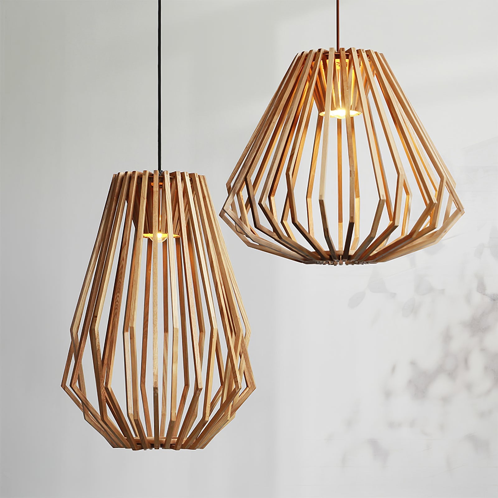 Wood Cage Pendant Lamp 2