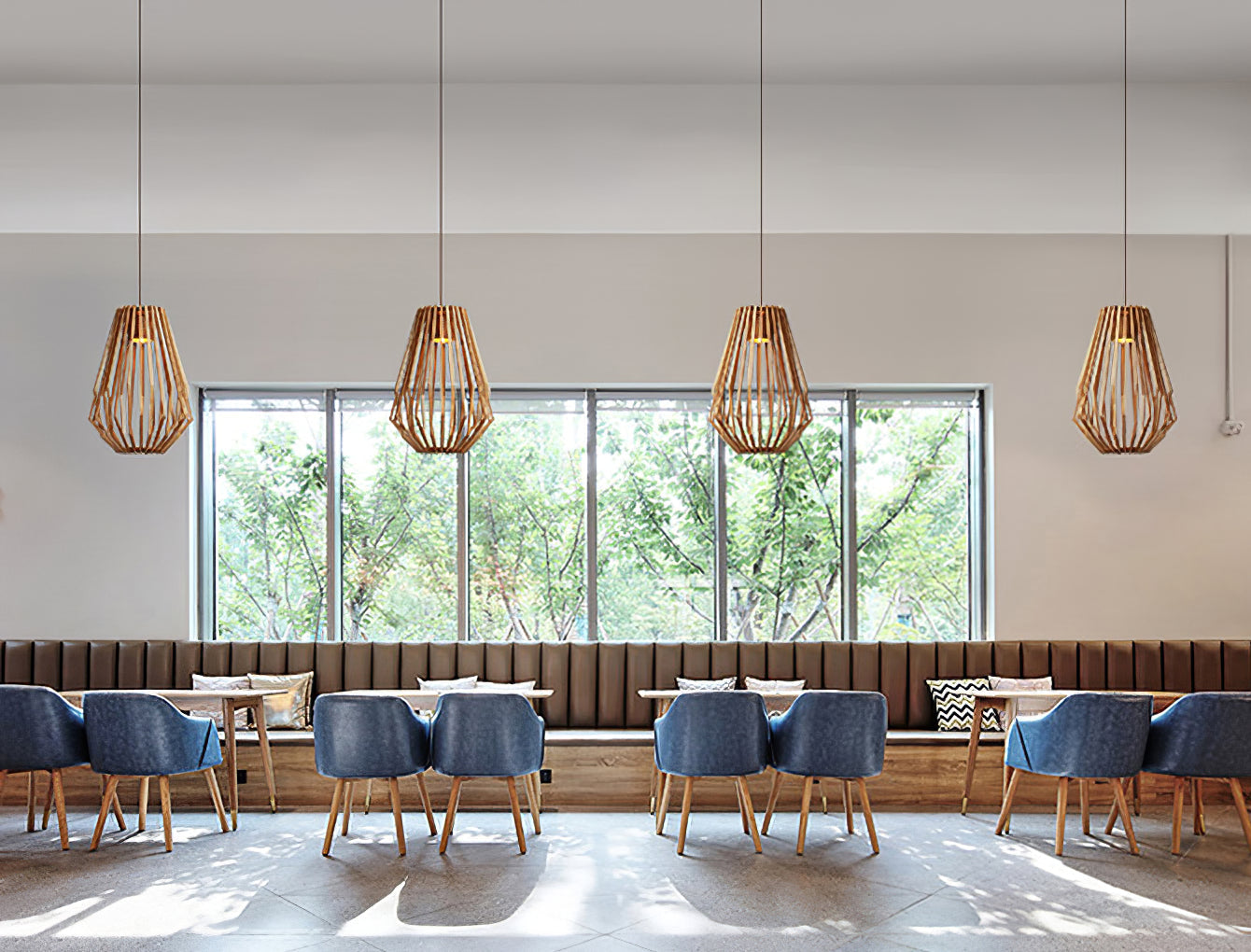Wood Cage Pendant Lamp 7