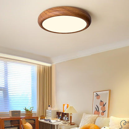 Grena Wood Grain Round Ceiling Light 8