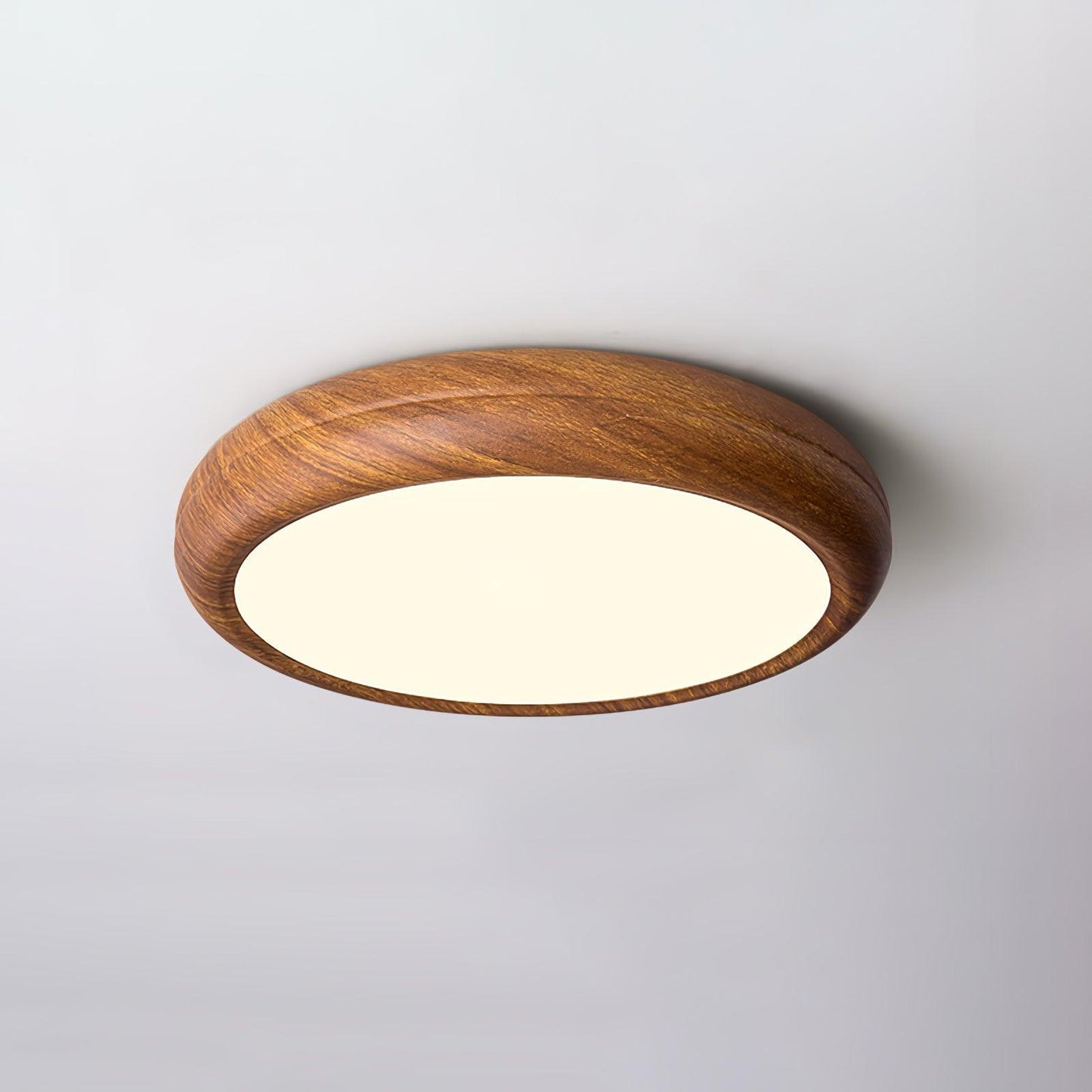 Grena Wood Grain Round Ceiling Light 9