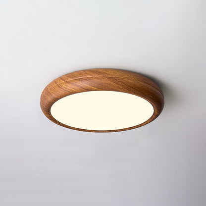 Grena Wood Grain Round Ceiling Light 13
