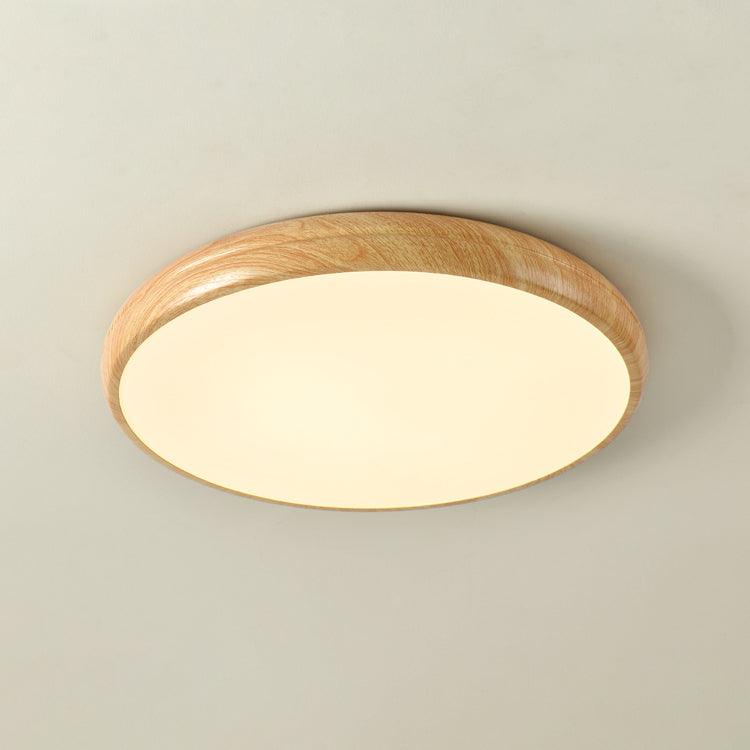 Grena Wood Grain Round Ceiling Light 14