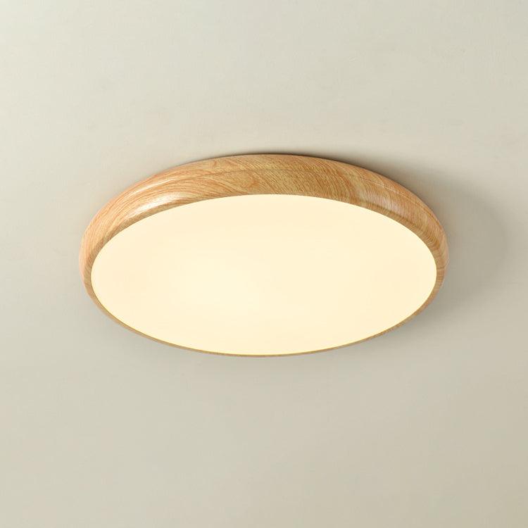 Grena Wood Grain Round Ceiling Light 16