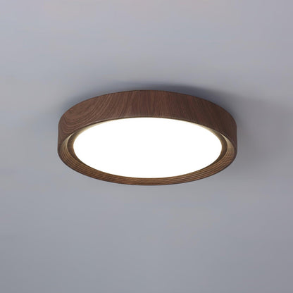 Grena Wood Grain Round Ceiling Light 17