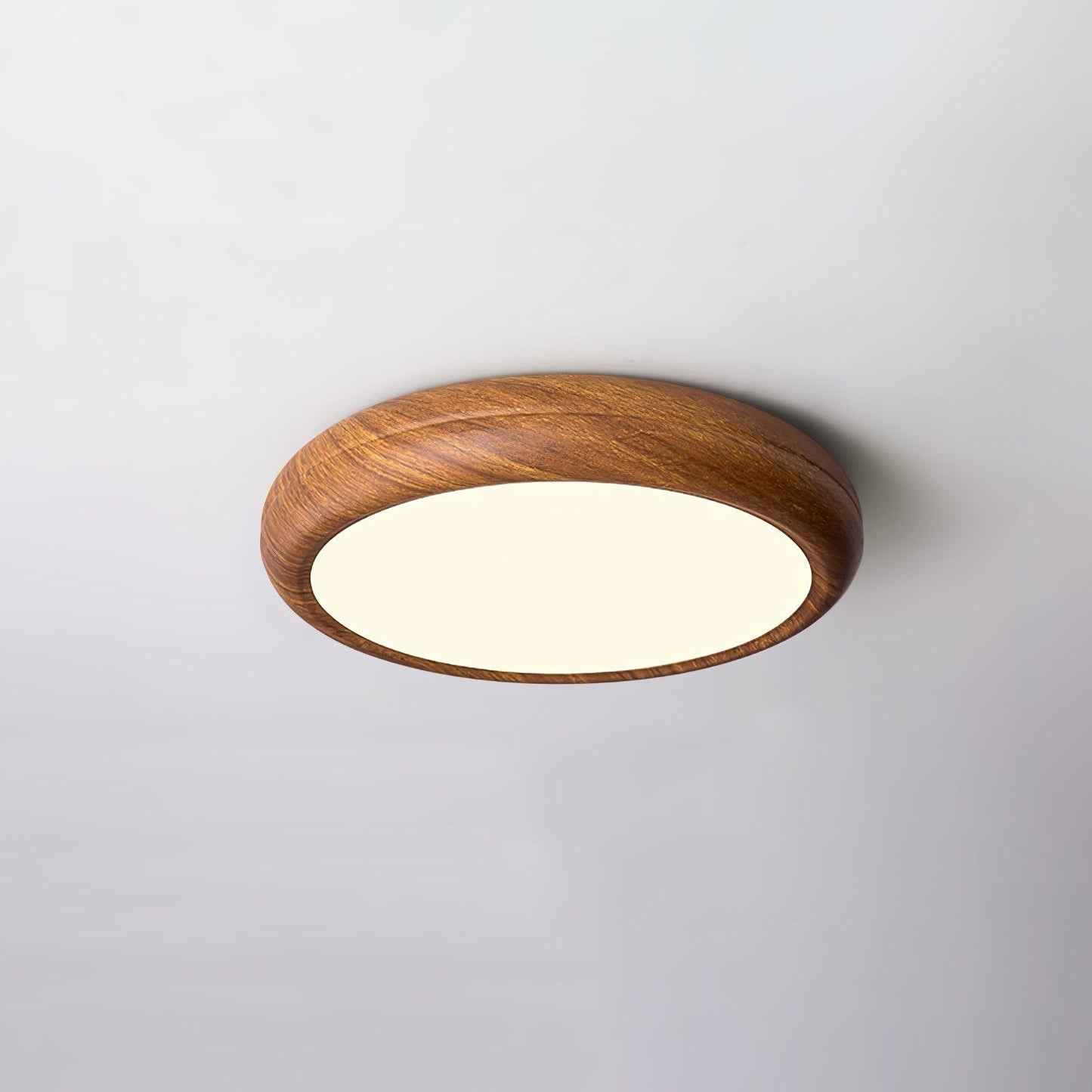 Grena Wood Grain Round Ceiling Light 0