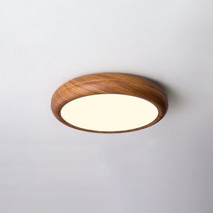 Grena Wood Grain Round Ceiling Light 0