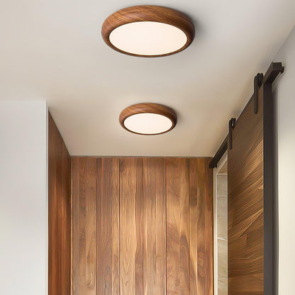 Grena Wood Grain Round Ceiling Light 4