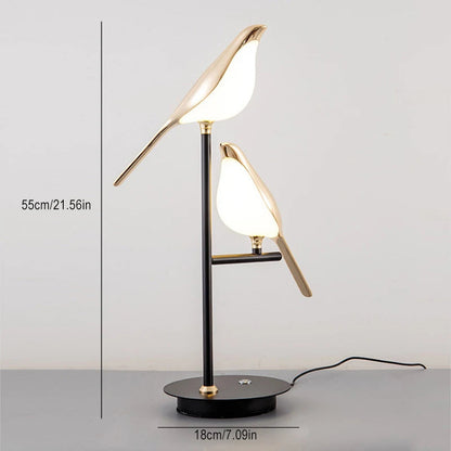 LED Night Light with Birds – Designer Table Lamp for Bedrooms and Living Rooms 1