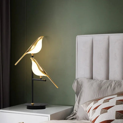 LED Night Light with Birds – Designer Table Lamp for Bedrooms and Living Rooms 3