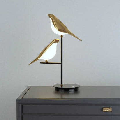 LED Night Light with Birds – Designer Table Lamp for Bedrooms and Living Rooms 4