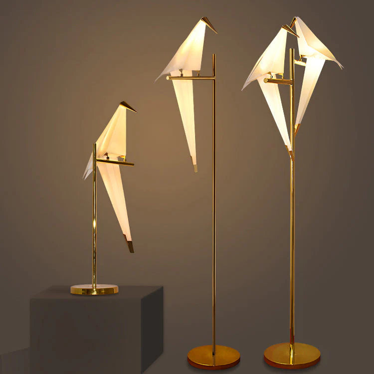 Origami Bird Lamp | Modern decorative table and floor lamp 1
