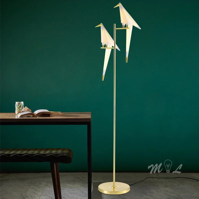 Origami Bird Lamp | Modern decorative table and floor lamp 4