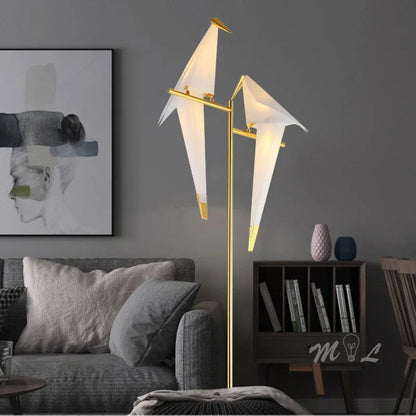 Origami Bird Lamp | Modern decorative table and floor lamp 6