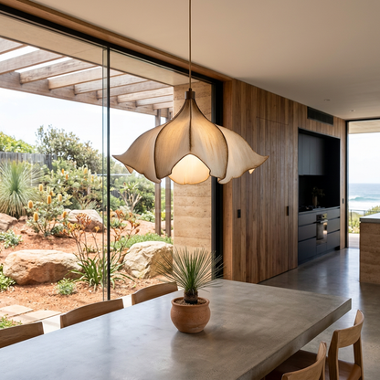 Elara Haus Sculptural Petal Bloom Pendant Lamp