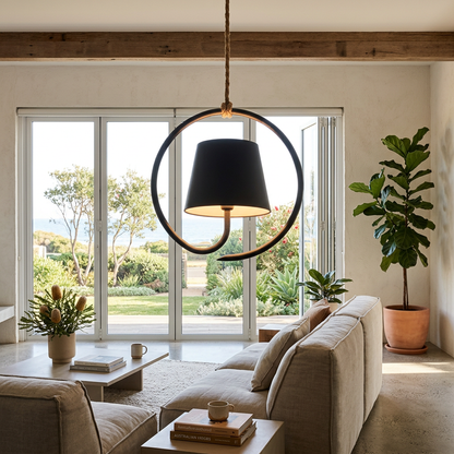 Elara Haus Sculptural Ring Wireless LED Pendant