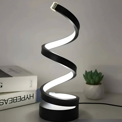 Modern spiral LED lamp – designer form and functionality in one 1