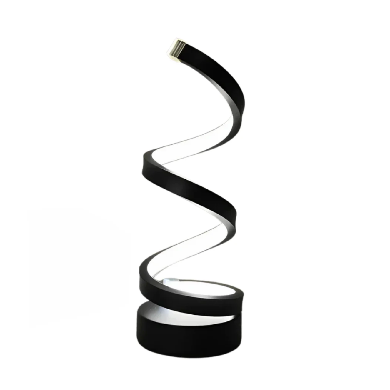 Modern spiral LED lamp – designer form and functionality in one 4