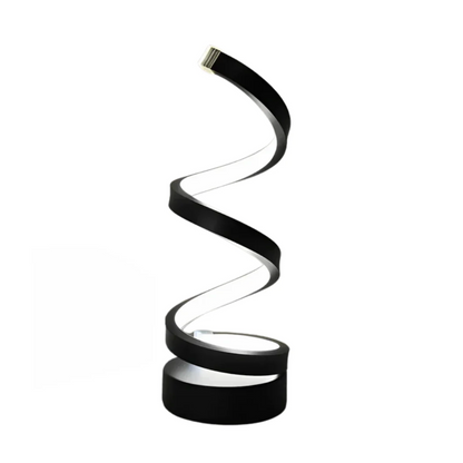 Modern spiral LED lamp – designer form and functionality in one 4