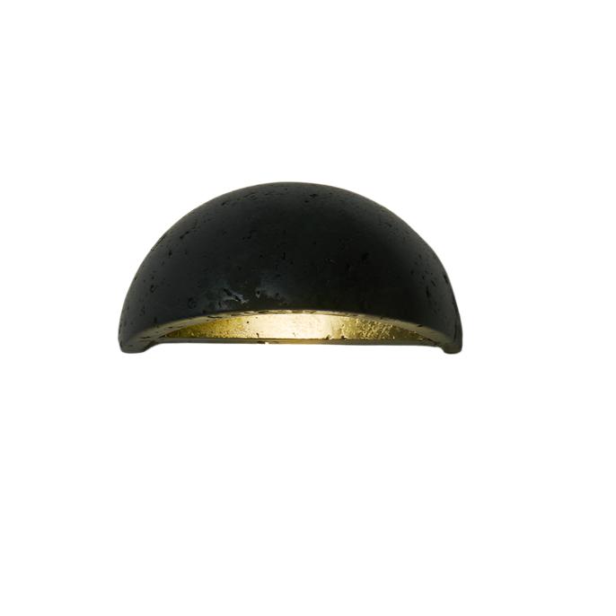 Wabi-Sabi Travertine Semicircular Wall Sconce LED 1-Light 4