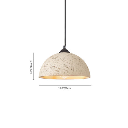 Wabi Sabi 1-Light Resin Dome Pendant For Kitchen Island 6