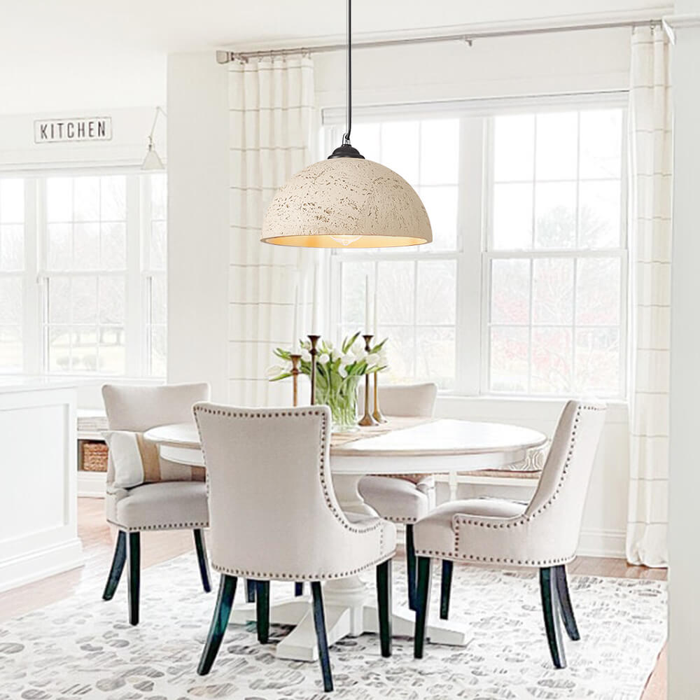 Wabi Sabi 1-Light Resin Dome Pendant For Kitchen Island 1