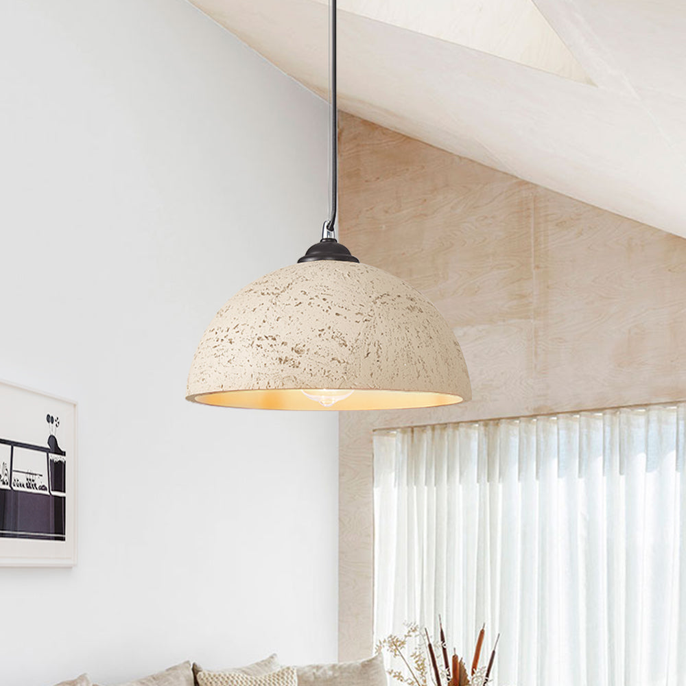 Wabi Sabi 1-Light Resin Dome Pendant For Kitchen Island 2