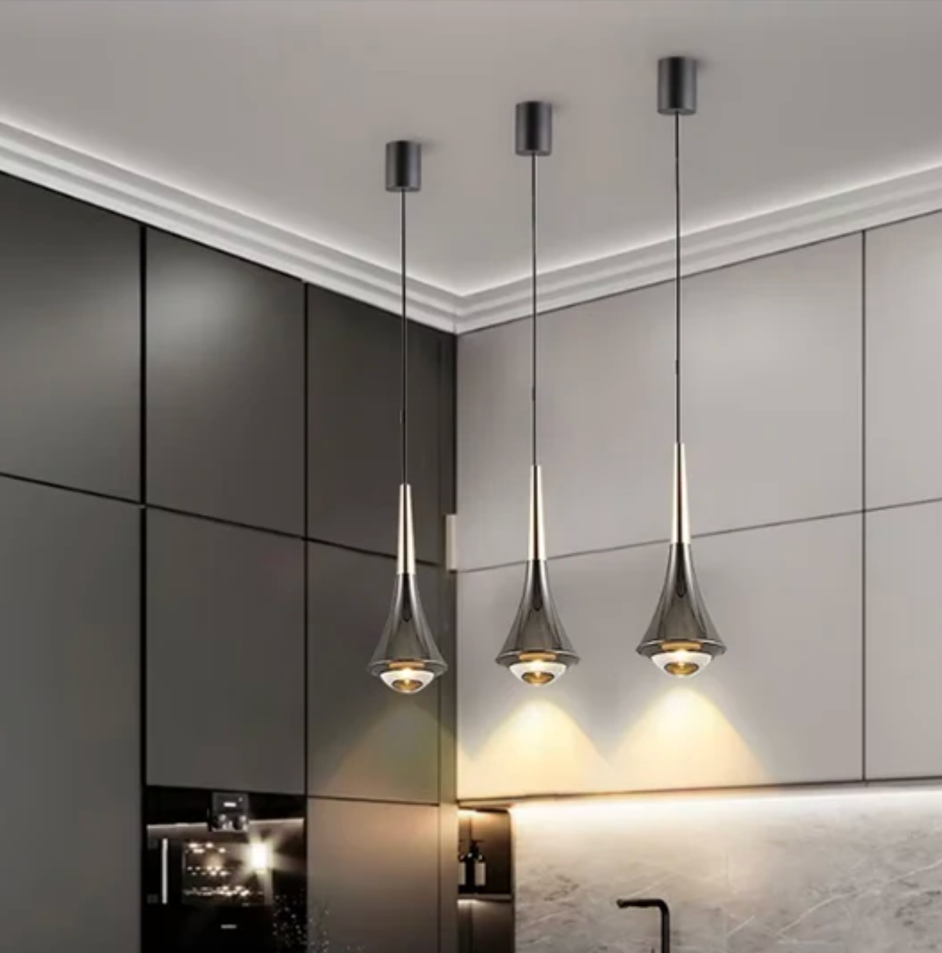 Modern LED pendant lamp - designer conical ceiling lamp 8