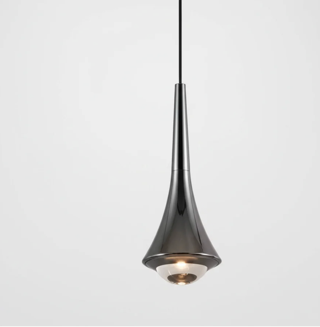 Modern LED pendant lamp - designer conical ceiling lamp 0