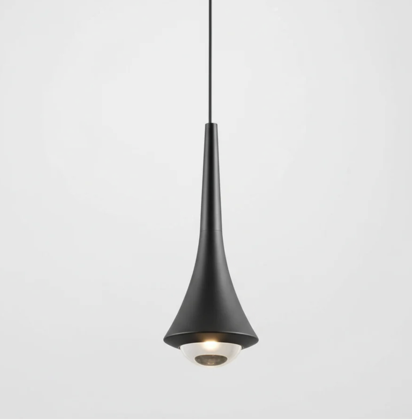 Modern LED pendant lamp - designer conical ceiling lamp 1