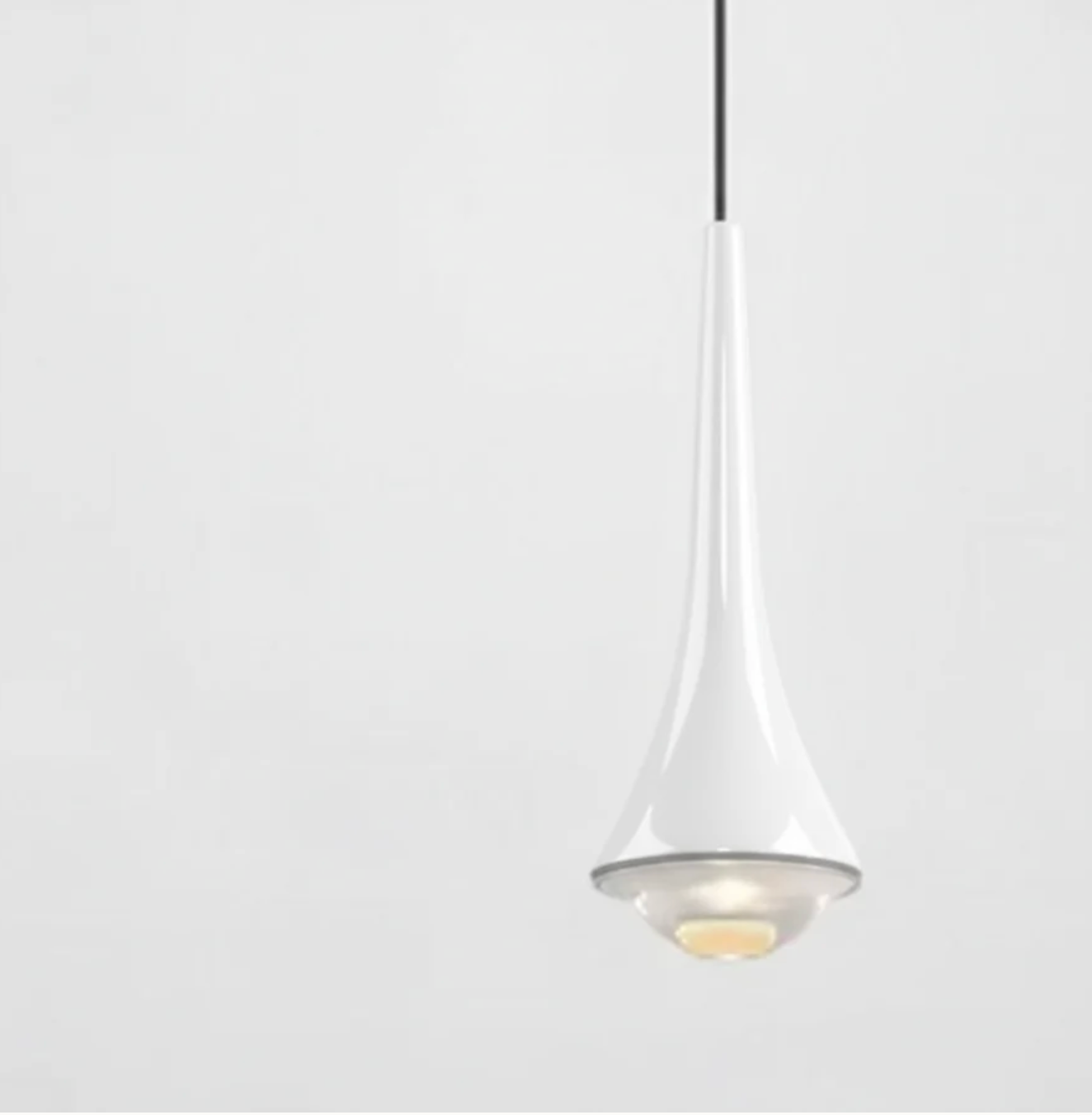 Modern LED pendant lamp - designer conical ceiling lamp 2