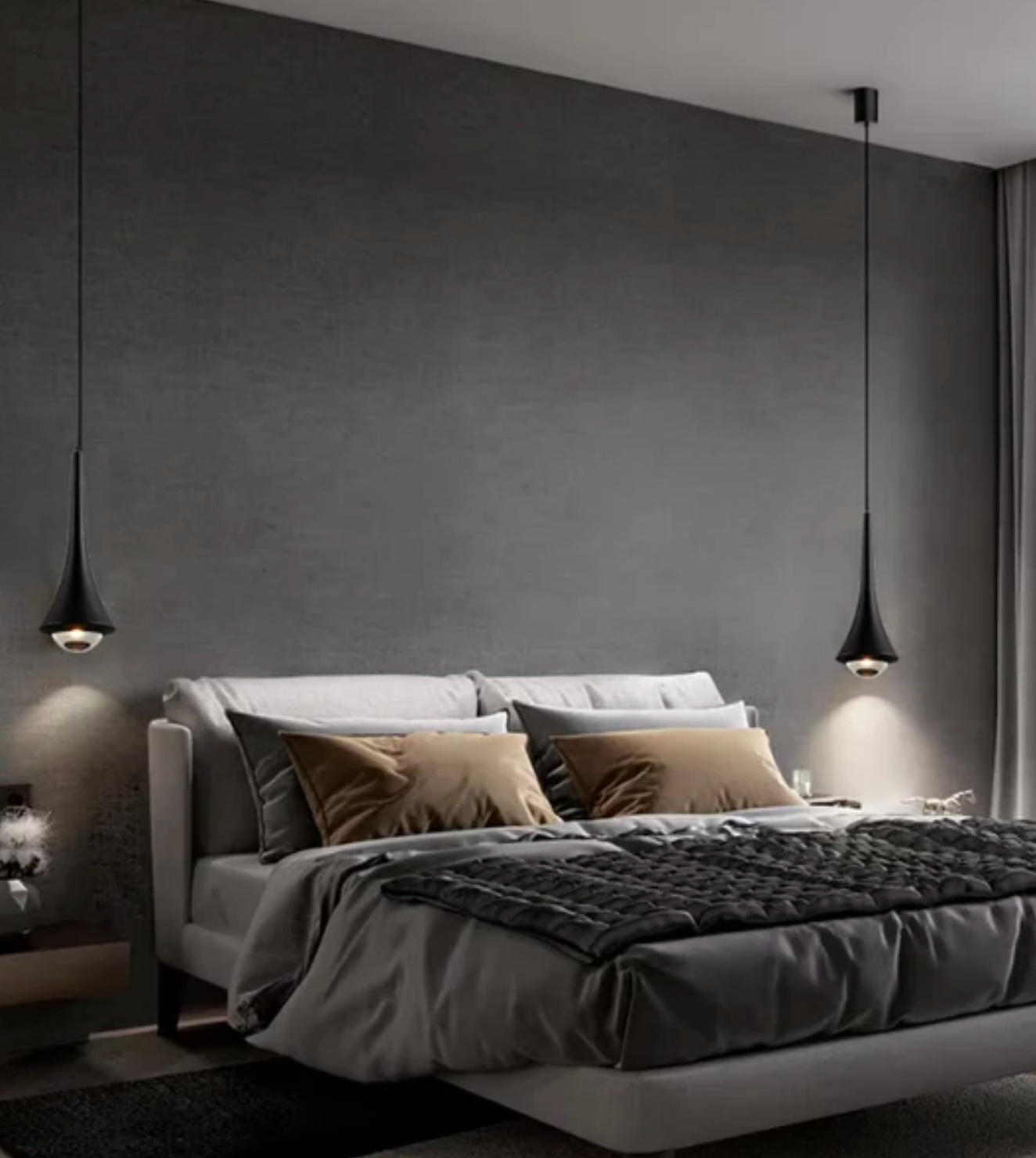 Modern LED pendant lamp - designer conical ceiling lamp 6