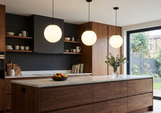 Elara Haus Sleek Dome Hanging Lamp - Modern Dining Light