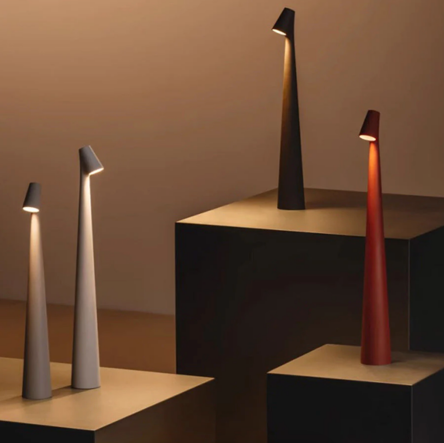 Elara Haus Sleek Minimalist Night Light - Portable Touch Lamp