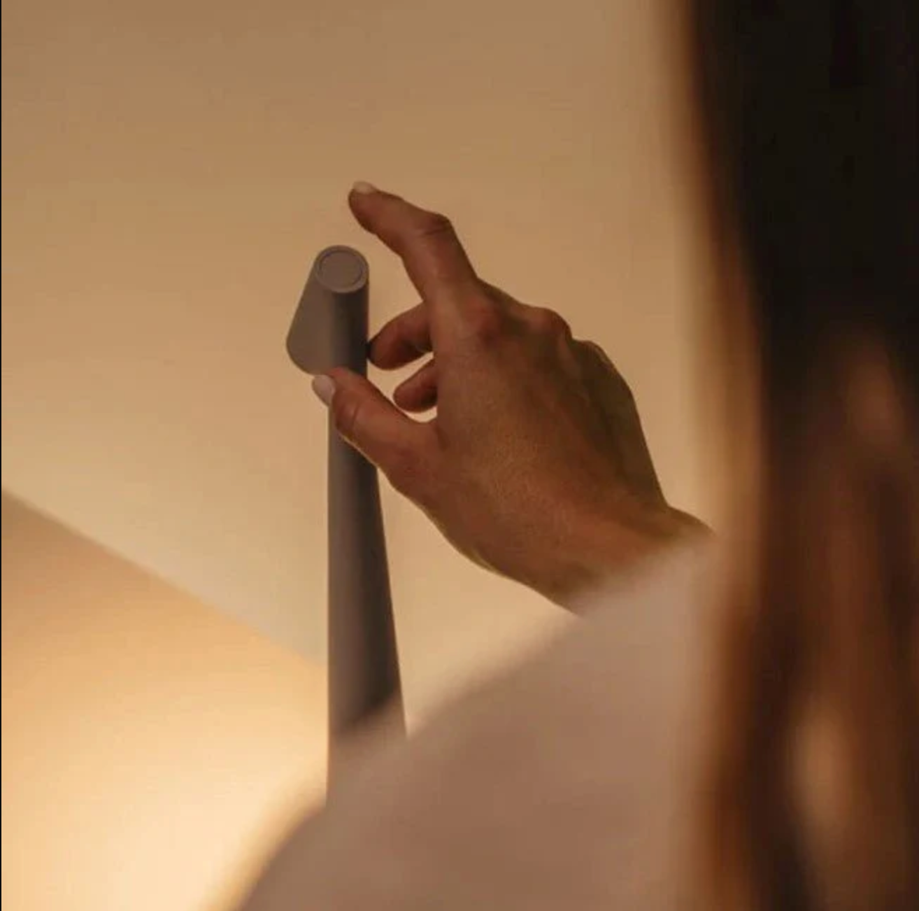 Elara Haus Sleek Minimalist Night Light - Portable Touch Lamp