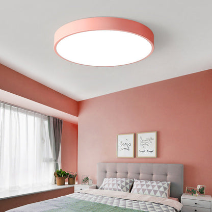 Elara Haus Sleek Round Ceiling Fixture - Modern LED Disk