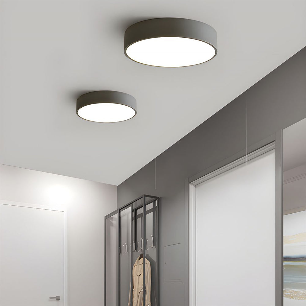 Elara Haus Sleek Round Ceiling Fixture - Modern LED Disk