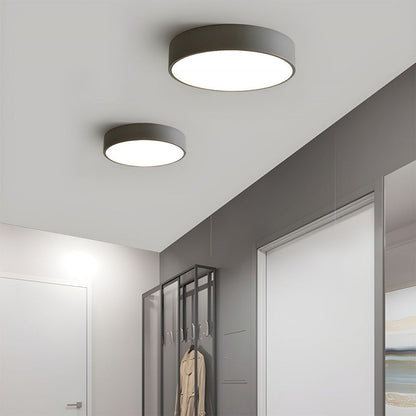 Elara Haus Sleek Round Ceiling Fixture - Modern LED Disk
