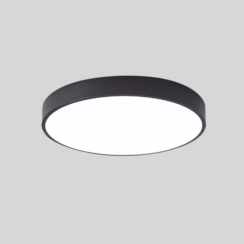 Elara Haus Sleek Round Ceiling Fixture - Modern LED Disk