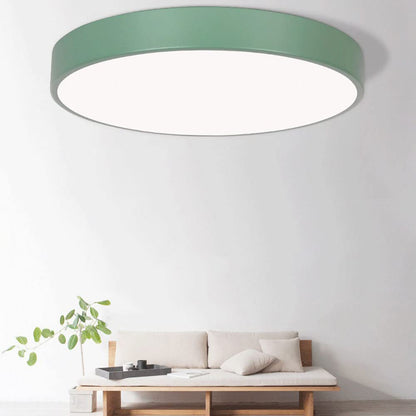 Elara Haus Sleek Round Ceiling Fixture - Modern LED Disk