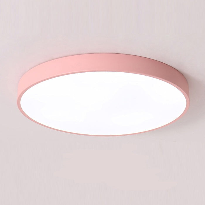 Elara Haus Sleek Round Ceiling Fixture - Modern LED Disk
