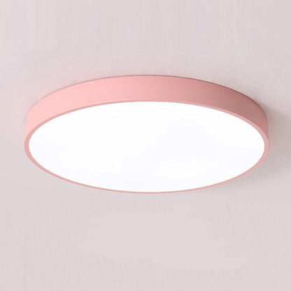 Elara Haus Sleek Round Ceiling Fixture - Modern LED Disk