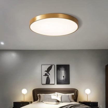 Elara Haus Sleek Round Ceiling Fixture - Modern LED Disk