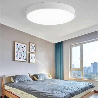 Elara Haus Sleek Round Ceiling Fixture - Modern LED Disk