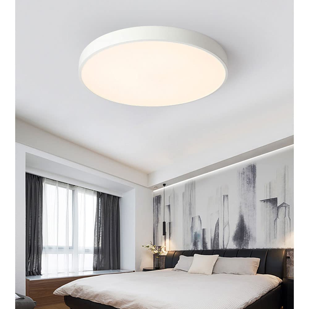 Elara Haus Sleek Round Ceiling Fixture - Modern LED Disk
