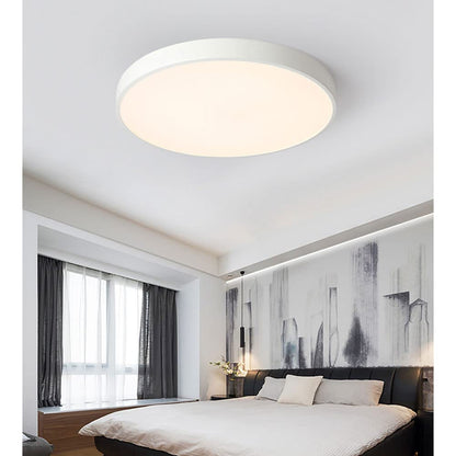 Elara Haus Sleek Round Ceiling Fixture - Modern LED Disk